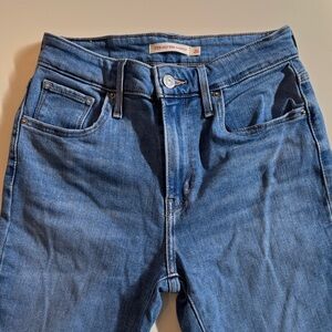 Blue High-Rise Skinny Jeans